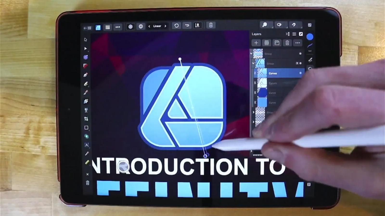 Utilizarea Affinity Designer pe iPad