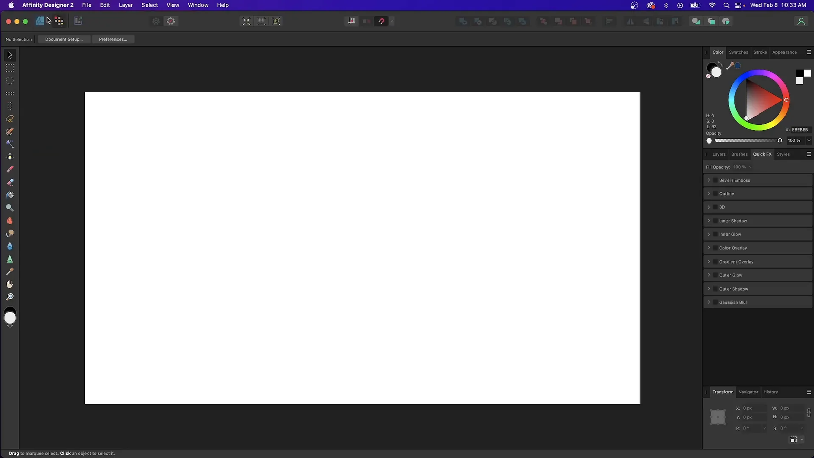 Personas și uneltele în Affinity Designer