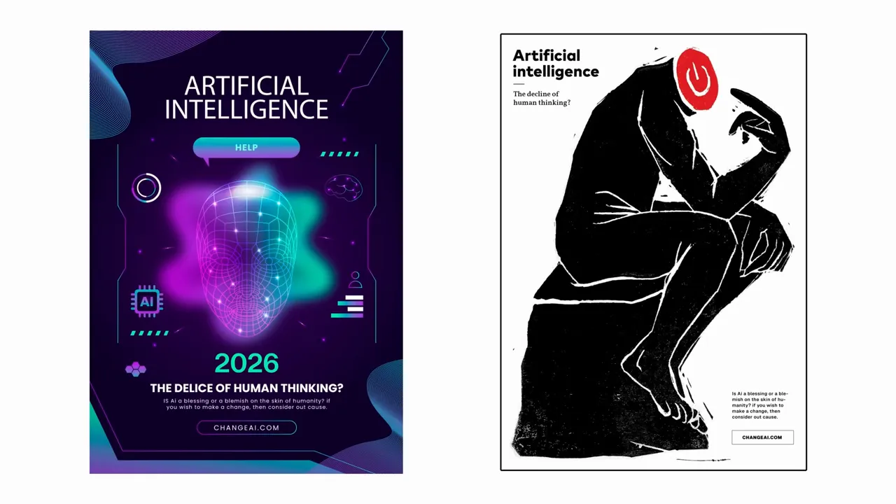 poster-aglomerat-stanga-versus-poster-minimal-dreapta